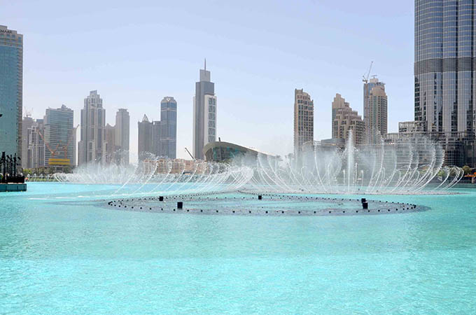 Pokaz fontann Dubaj