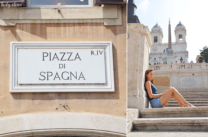 Rzym Piazza di Spagna Schody hiszpańskie